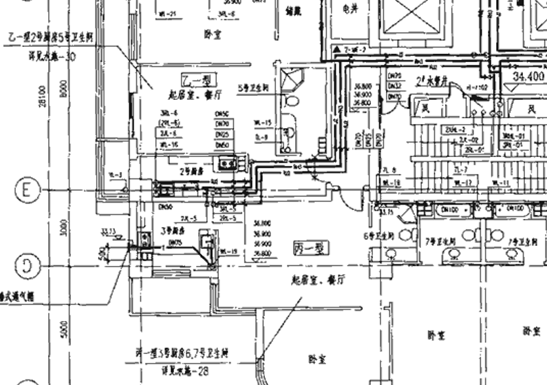 近幾年的新房一樓二樓排水都是怎么設(shè)計的