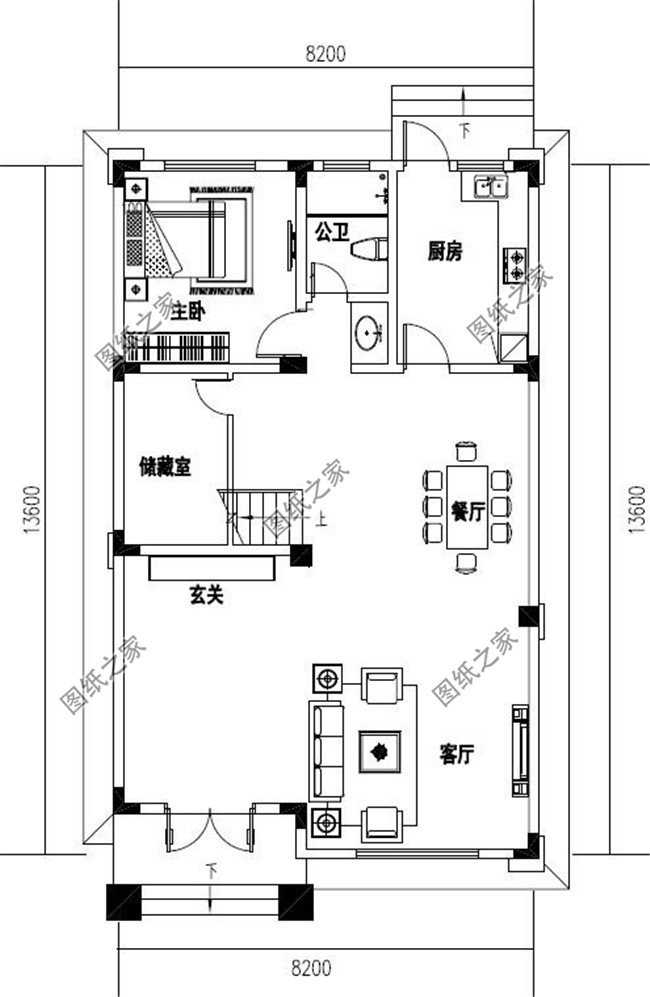 農(nóng)村小戶型自建房設(shè)計圖