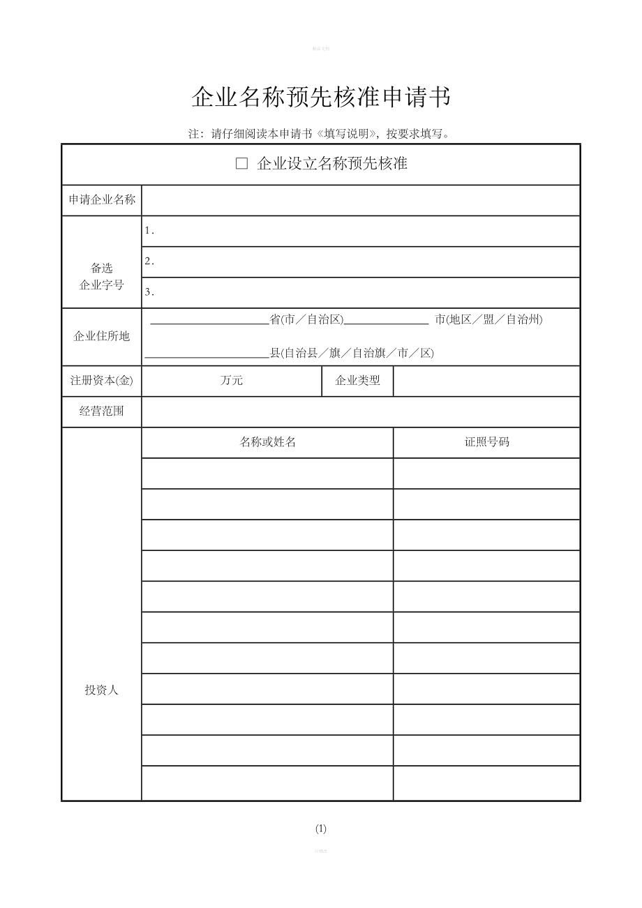 第六條個體工商戶的登記事項包括